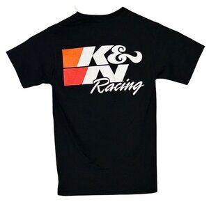 NEW K&N Racing Logo Black T-Shirt Hanes Tagless XL 100% Cotton Short Sleeve NWOT
